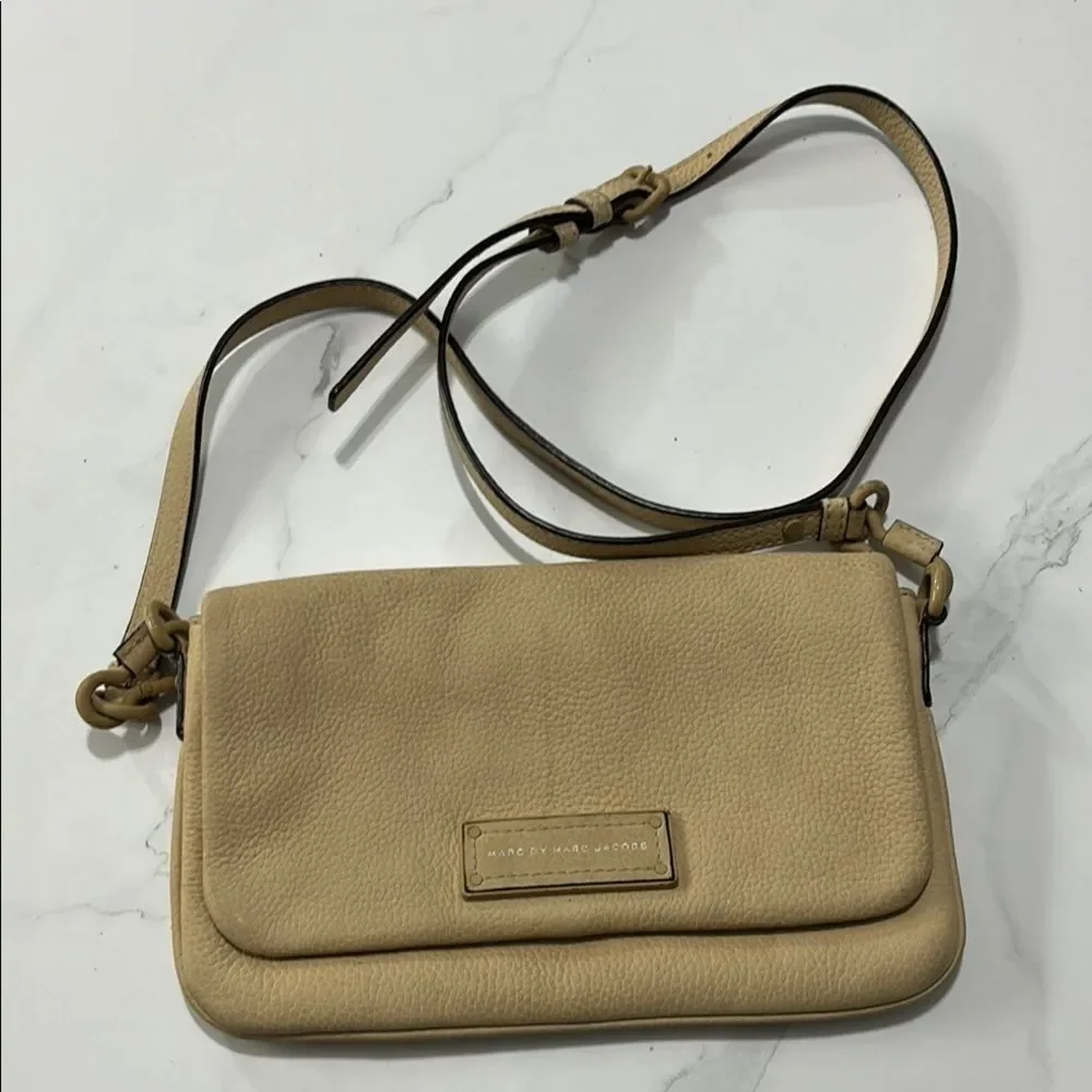 Marc by Marc Jacobs Tan Leather Crossbody Bag